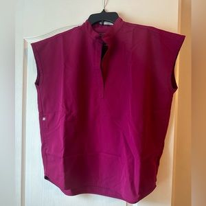 Figs S Rafaela Top - Dark Magenta